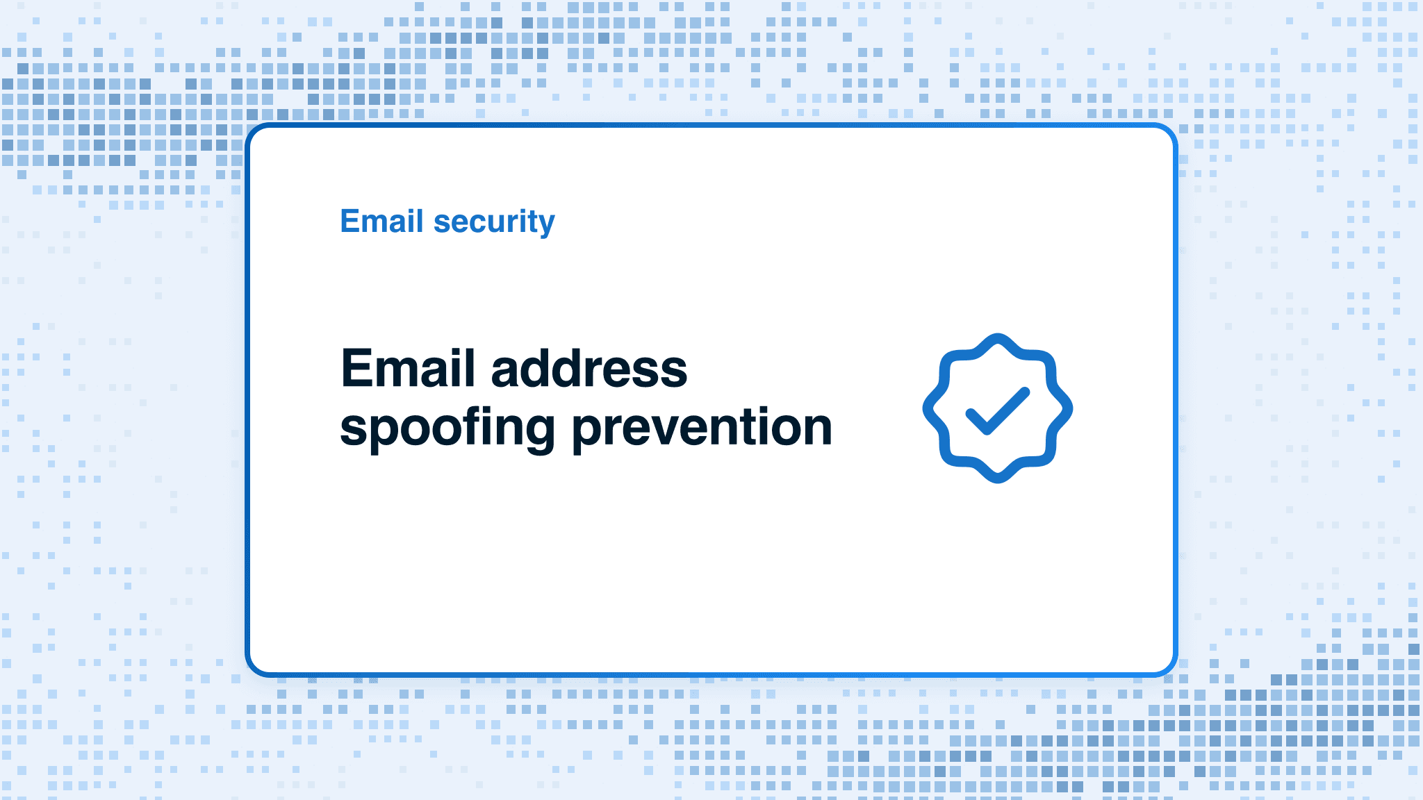 Email address spoofing prevention