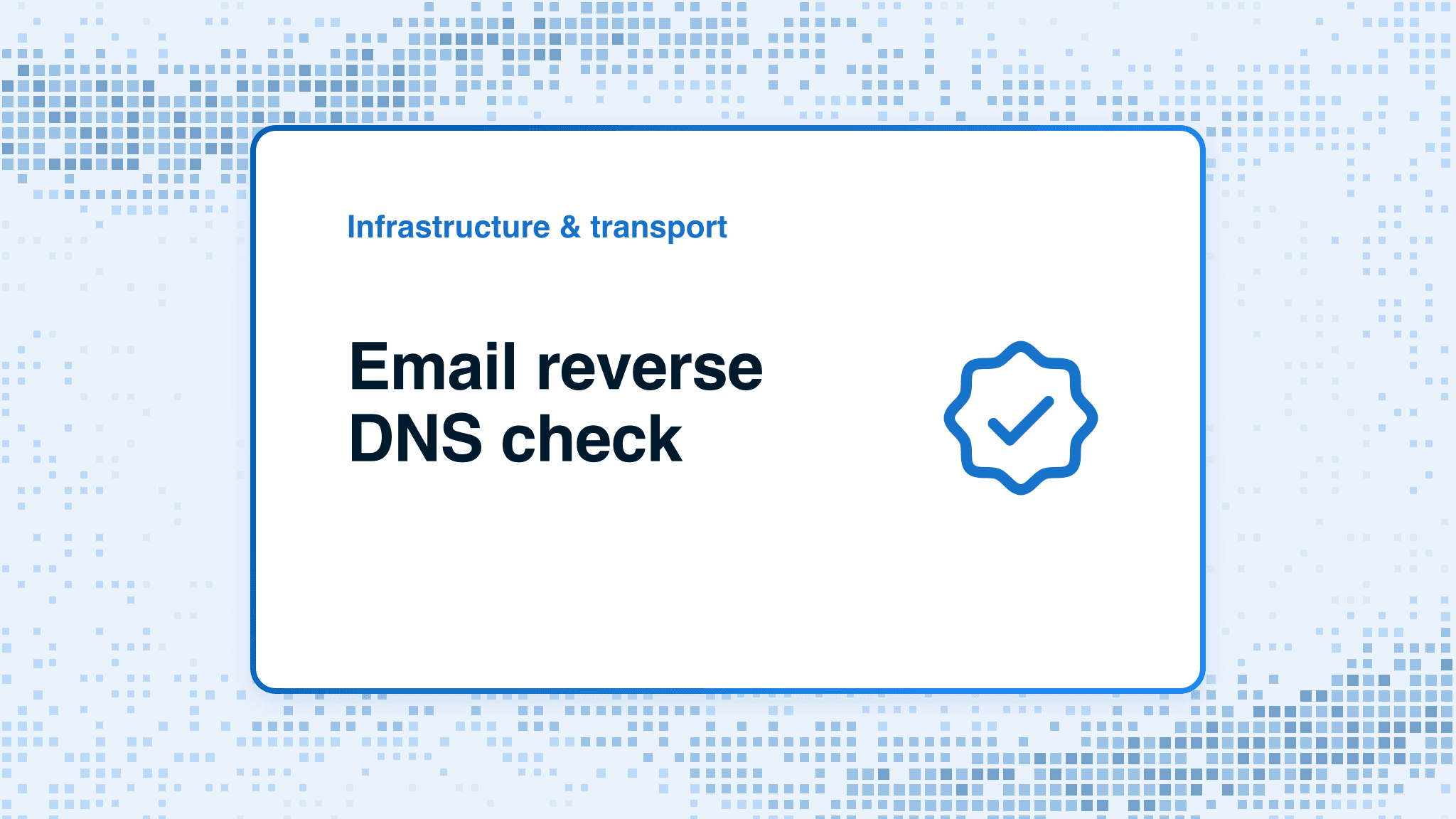 Email reverse DNS check