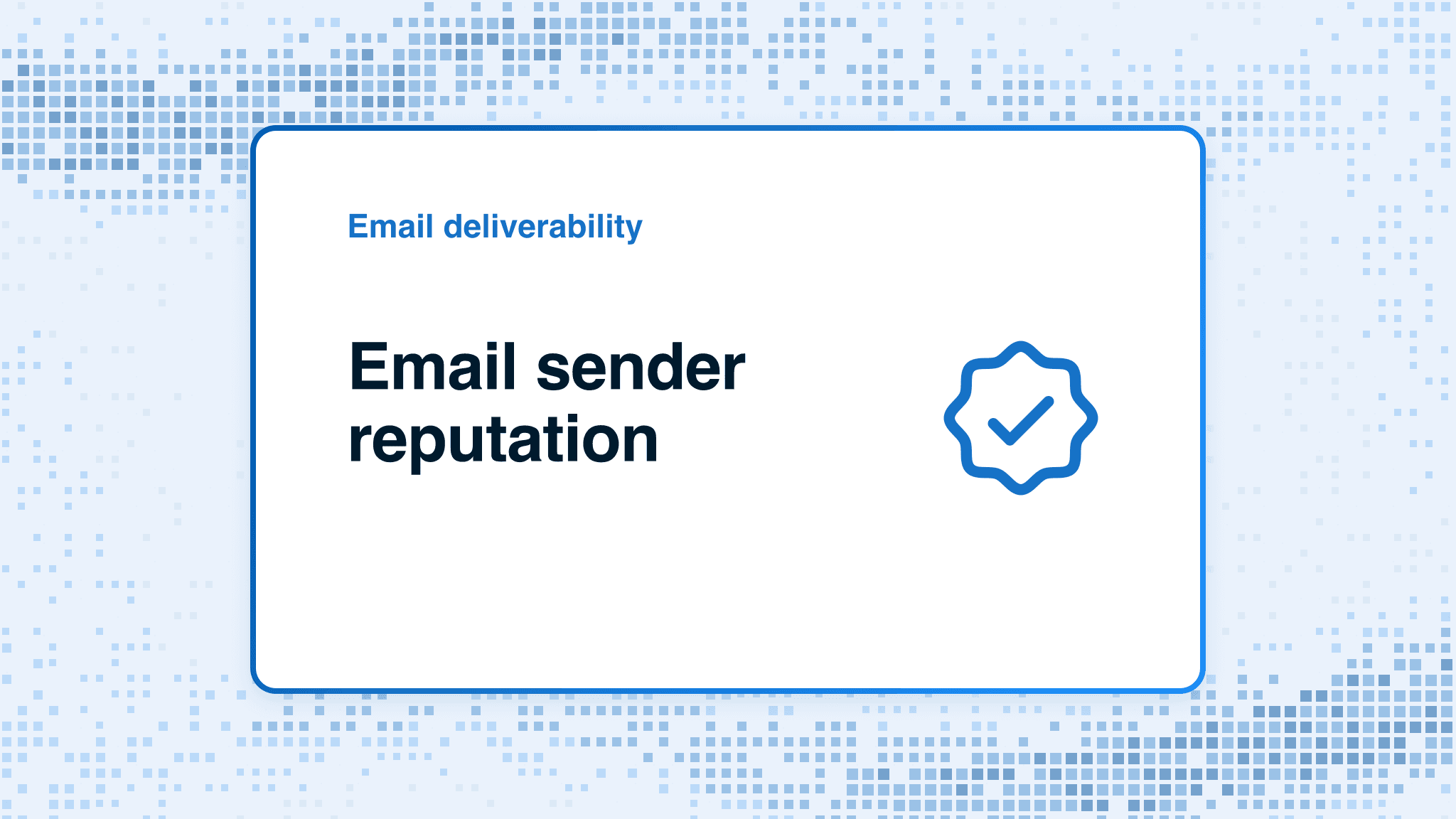 Email sender reputation