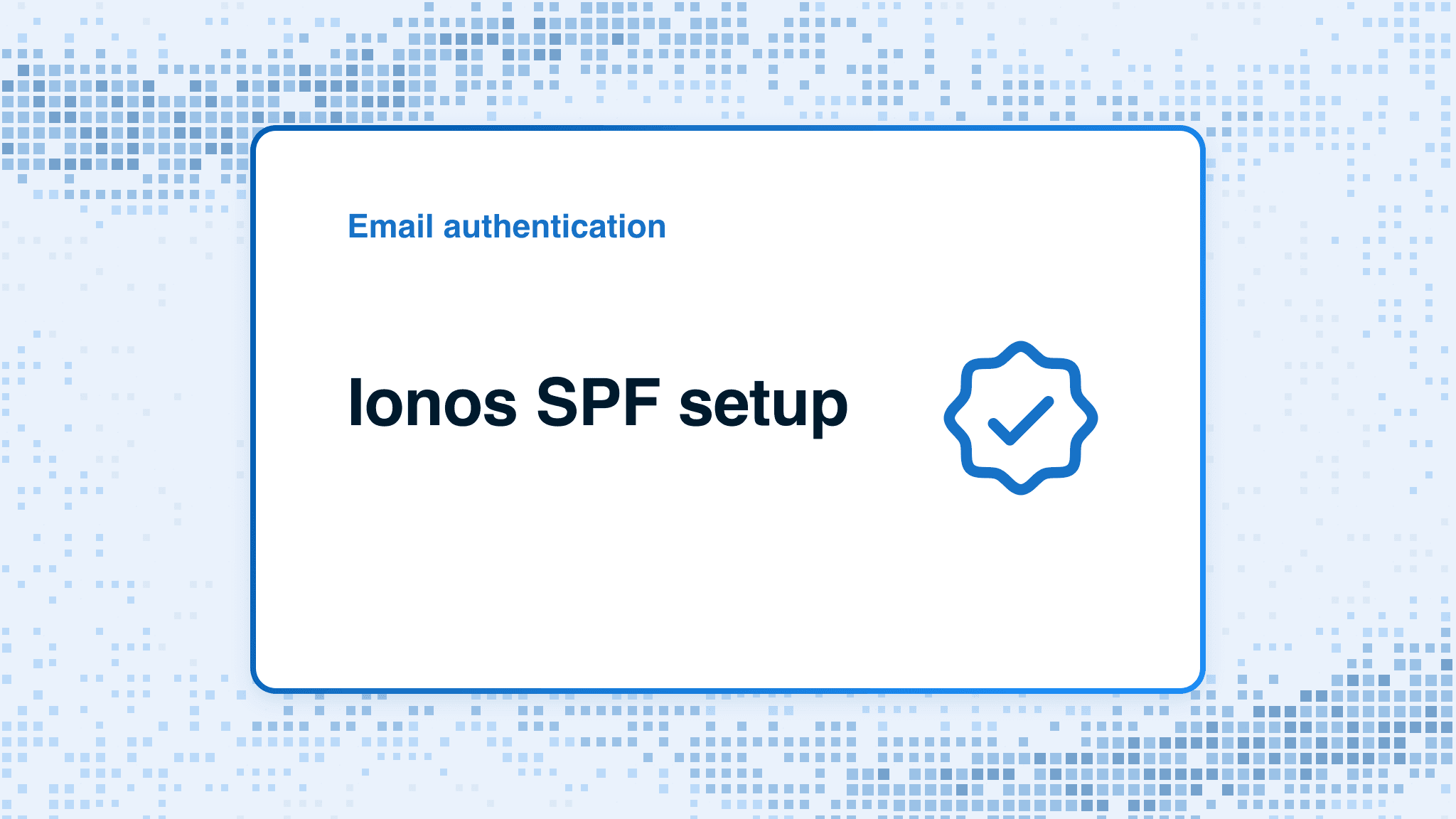 IONOS SPF setup