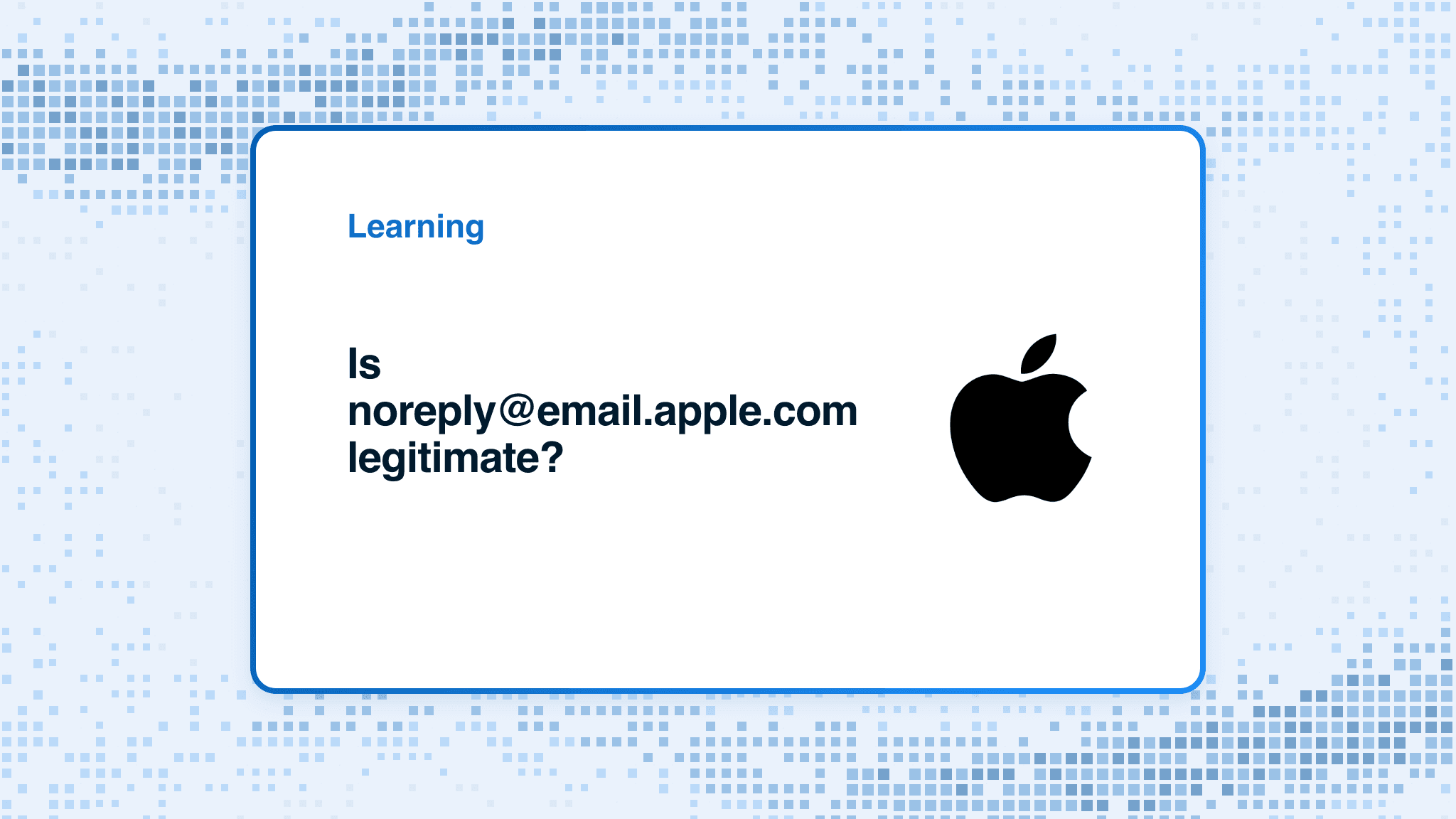 Is noreply@email.apple.com legitimate?