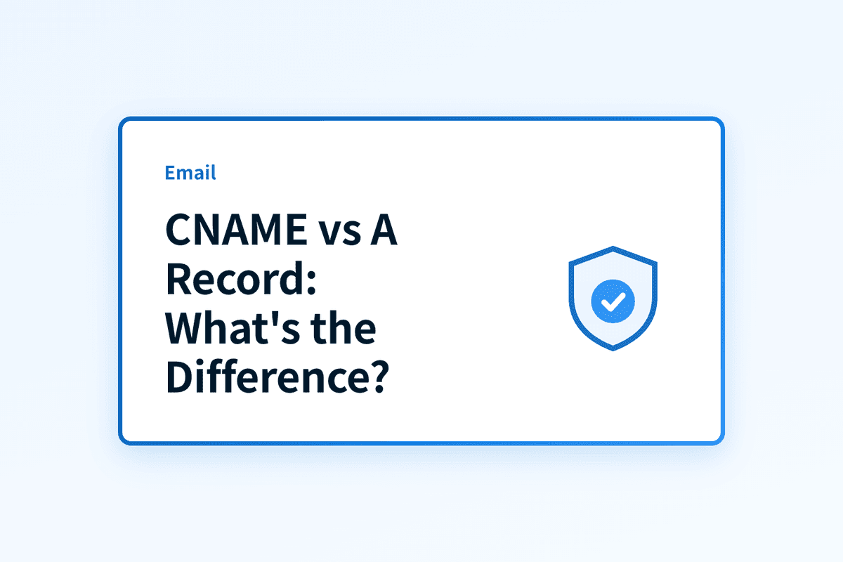 CNAME vs A record: what's the difference?