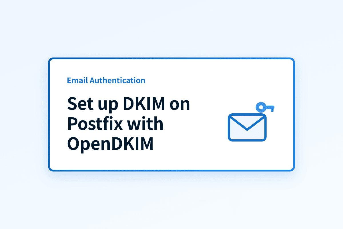 How do you set up DKIM on Postfix with OpenDKIM?