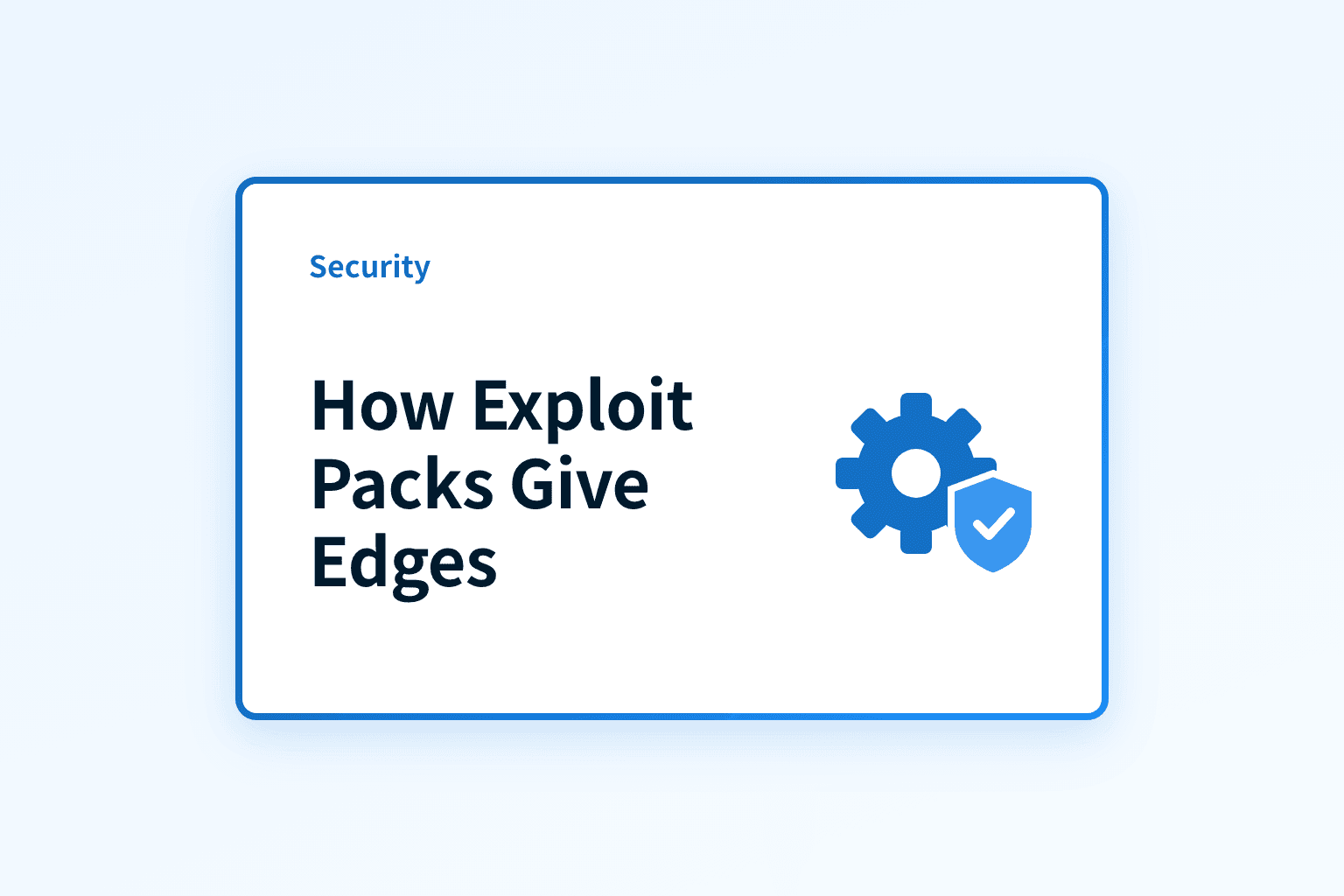 How do exploit packs give attackers an edge