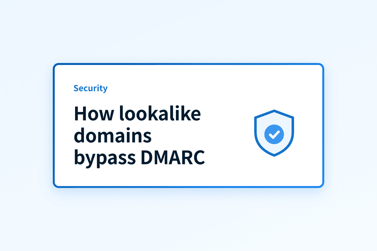 How do lookalike domains bypass DMARC?