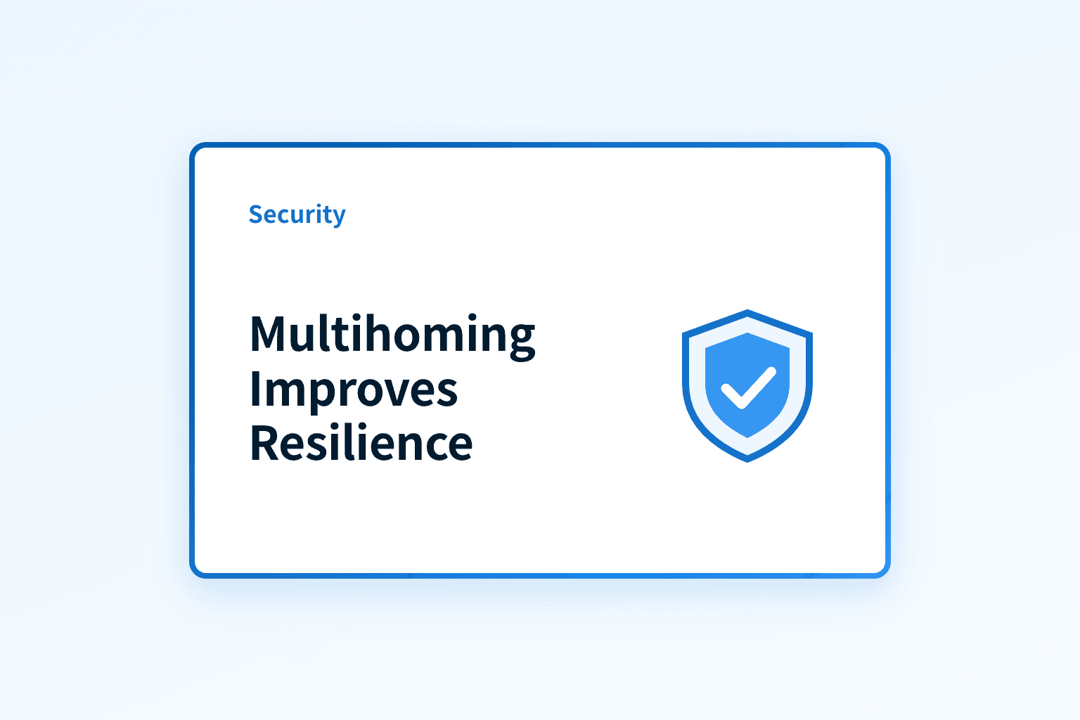 How does multihoming improve network resilience and security?
