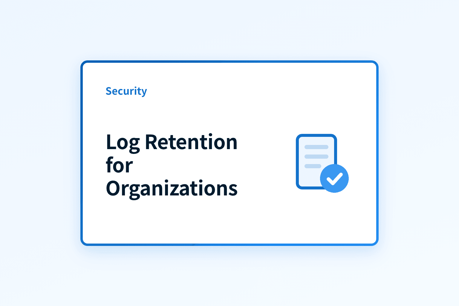 How should organizations handle log retention?