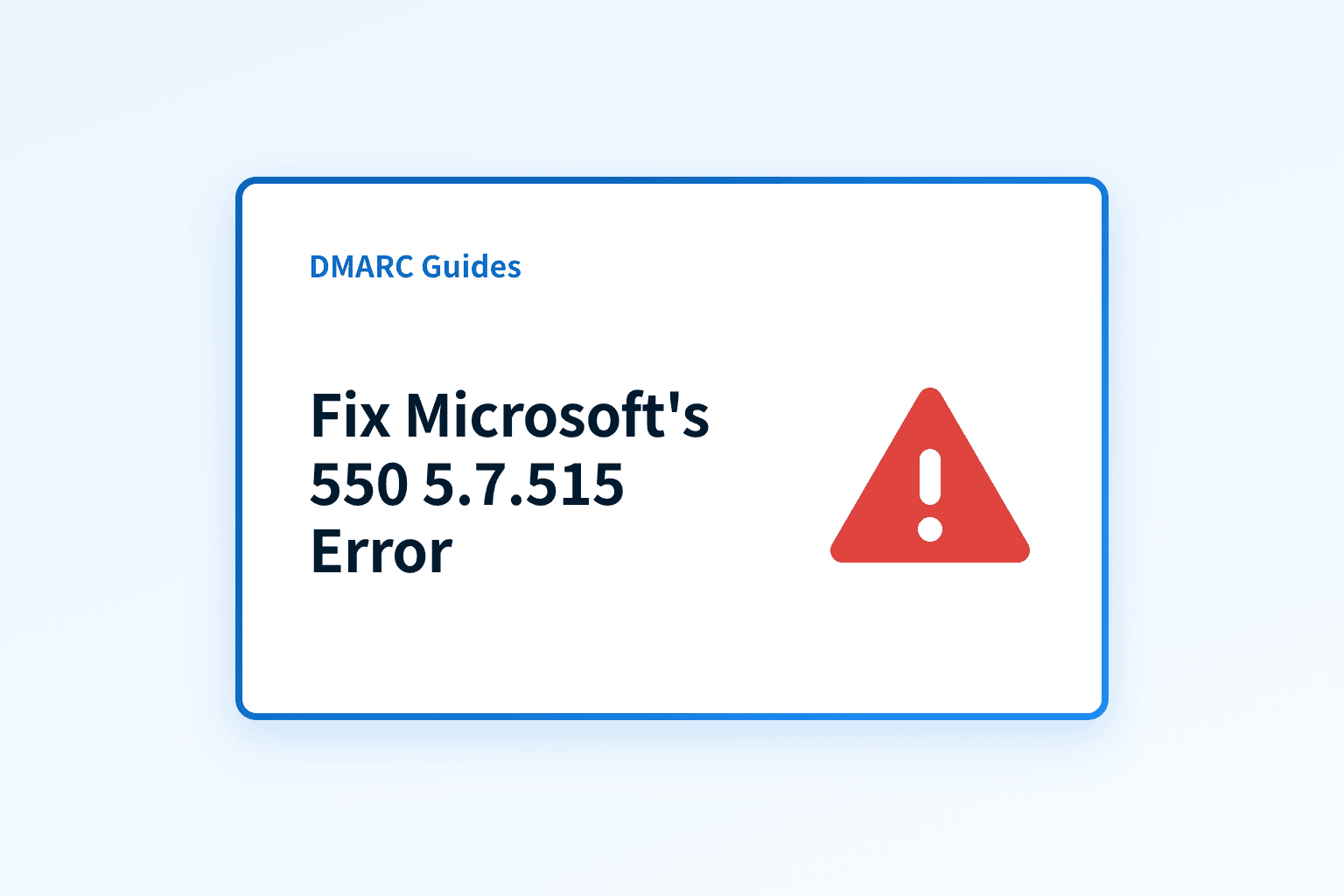 Fix Microsoft 550 5.7.515 Access Denied (NDR Error)