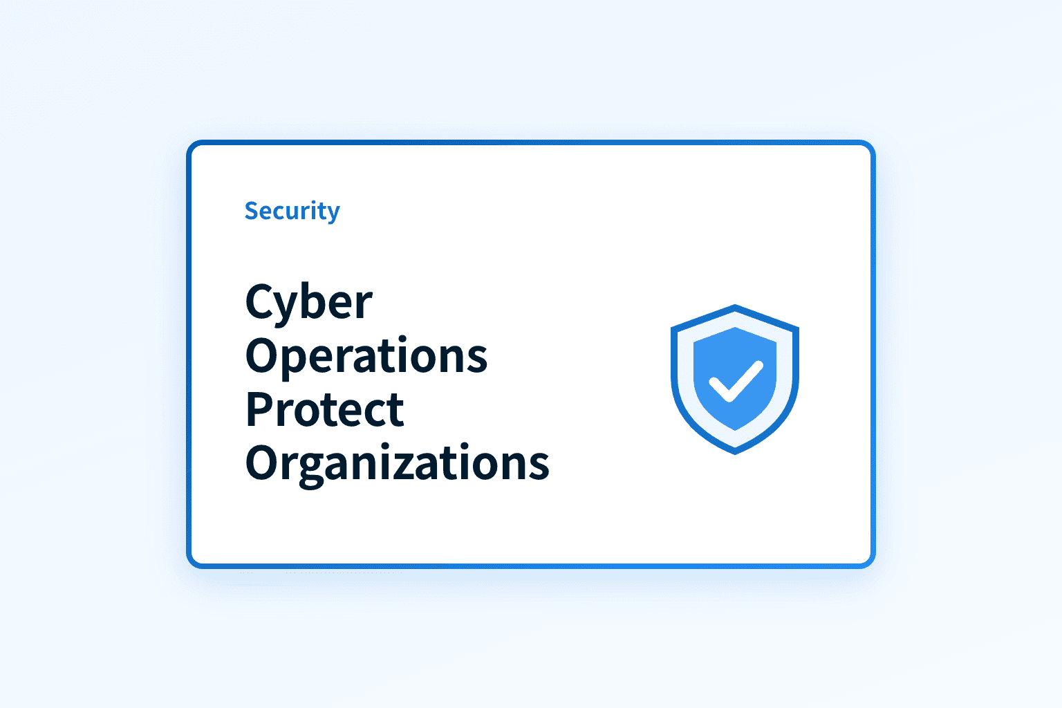 How do cyber operations protect organizations?