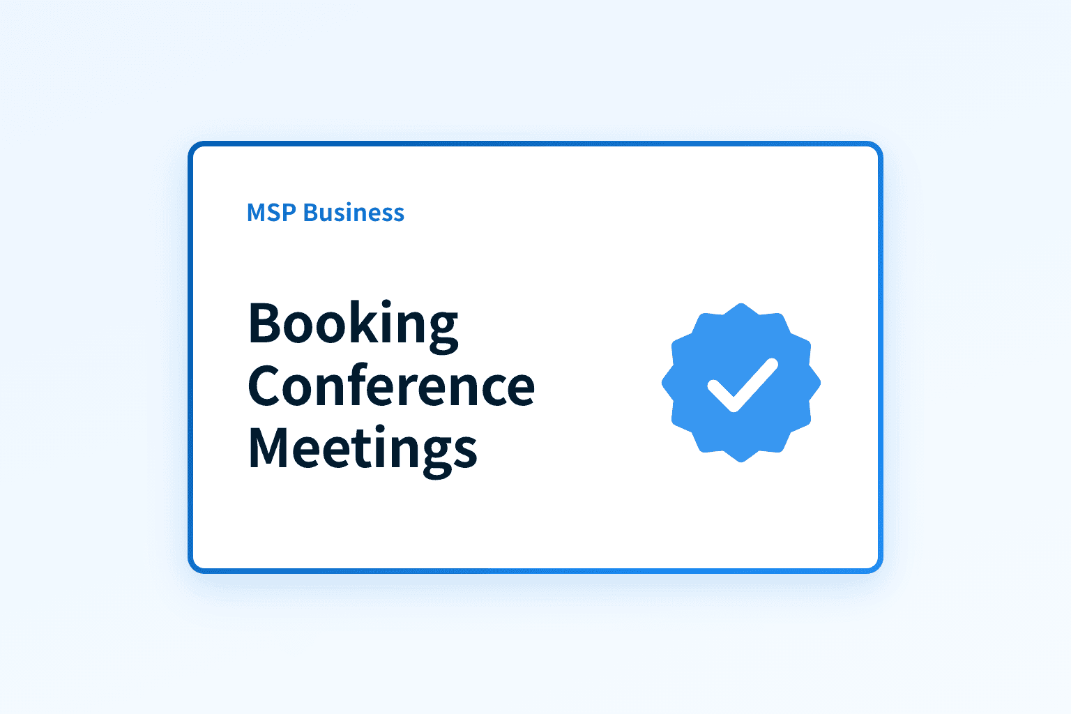 How can MSPs consistently book meetings at conferences?