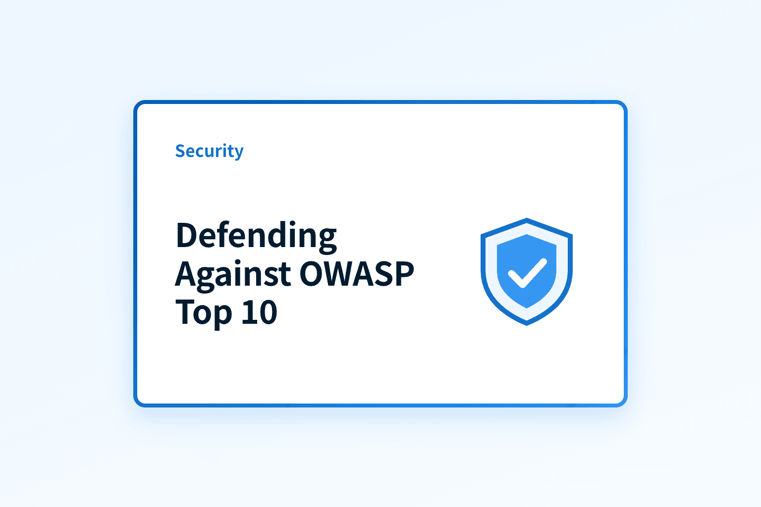What are the OWASP Top 10 web risks and how do I defend against them?
