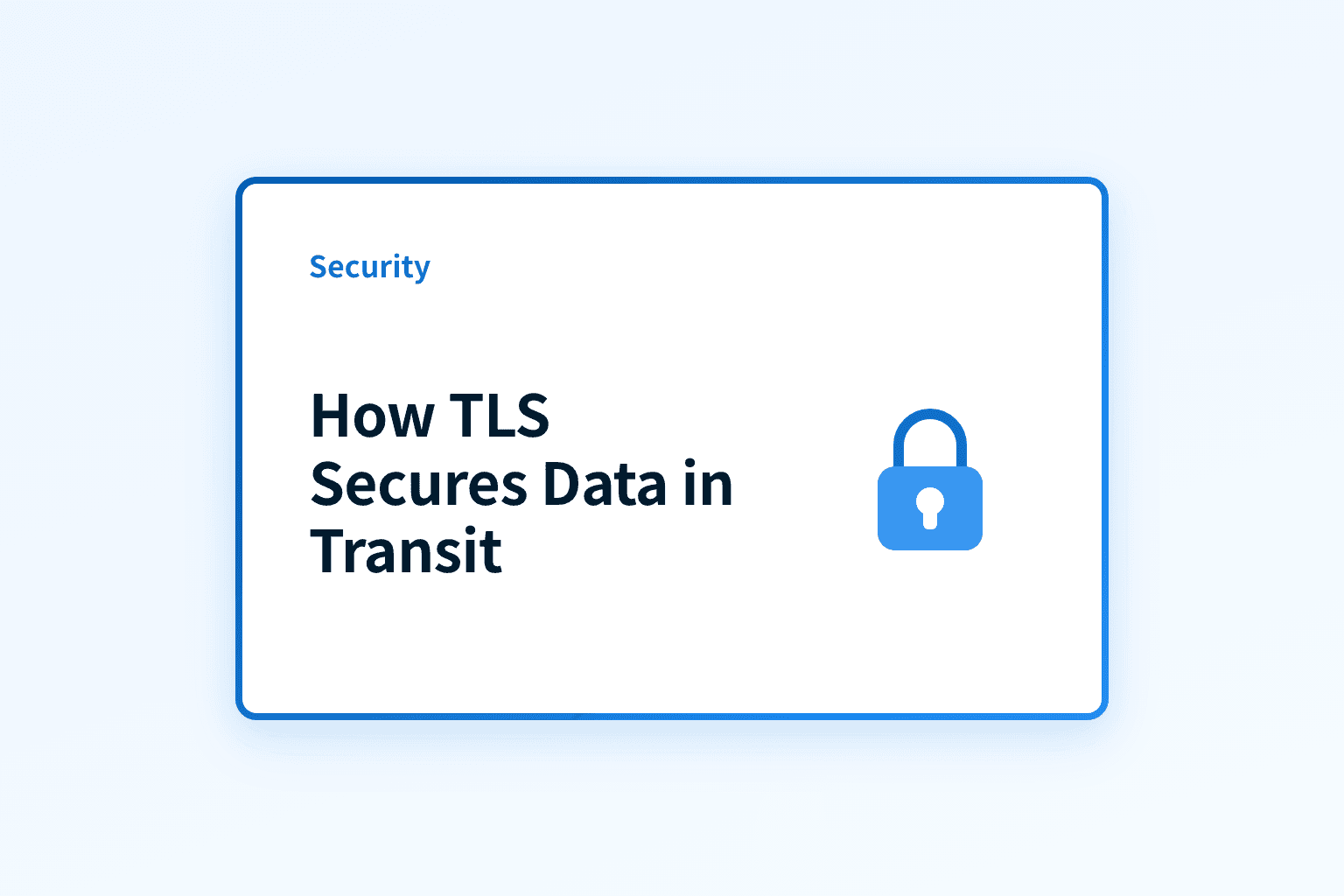 How does Transport Layer Security (TLS) secure data in transit?
