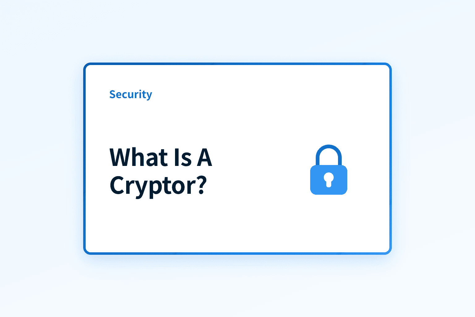 What is a cryptor and how does it hide malware?