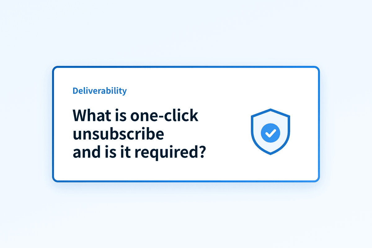 What is one-click unsubscribe and is it required?