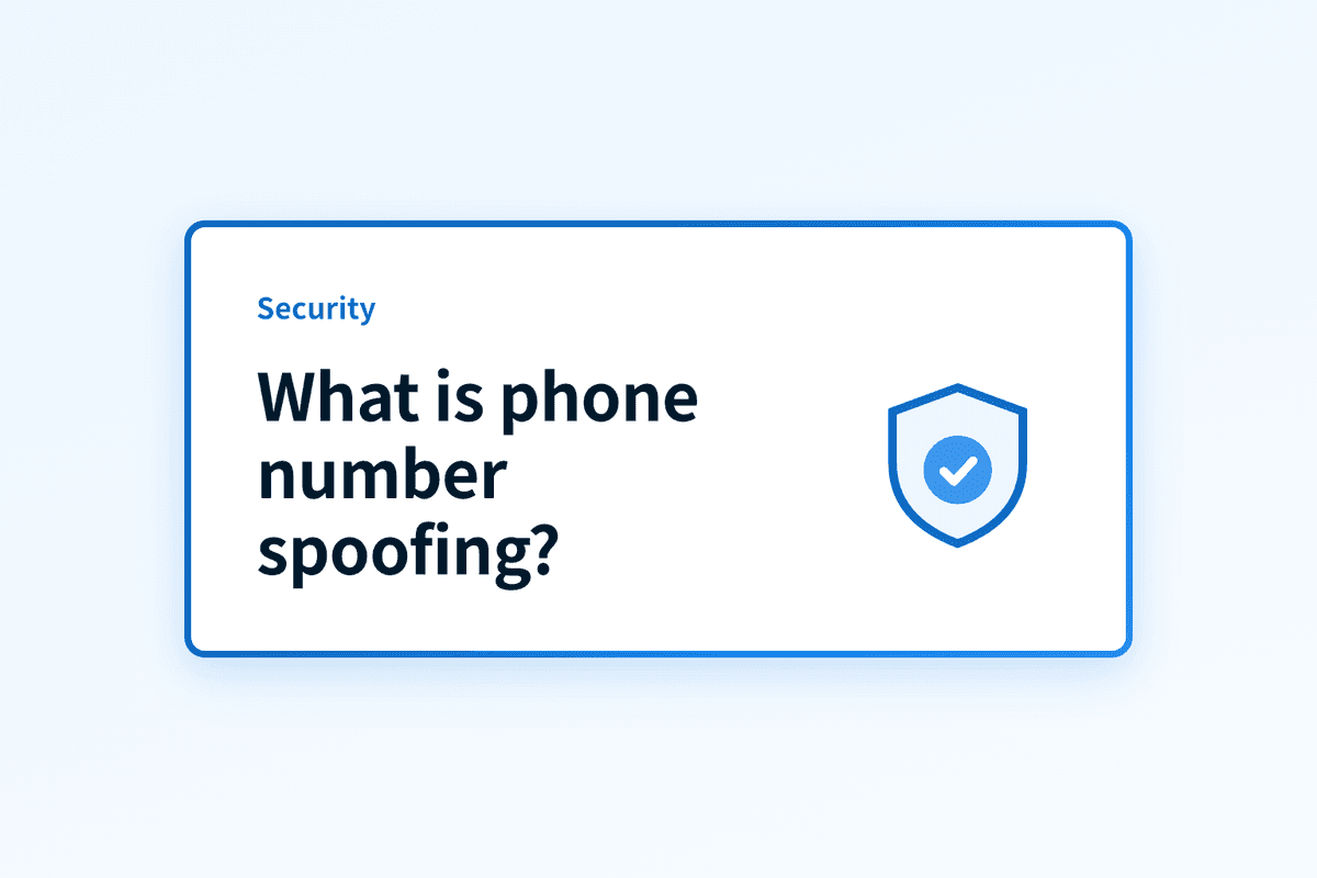 What is phone number spoofing and how do you stop it?