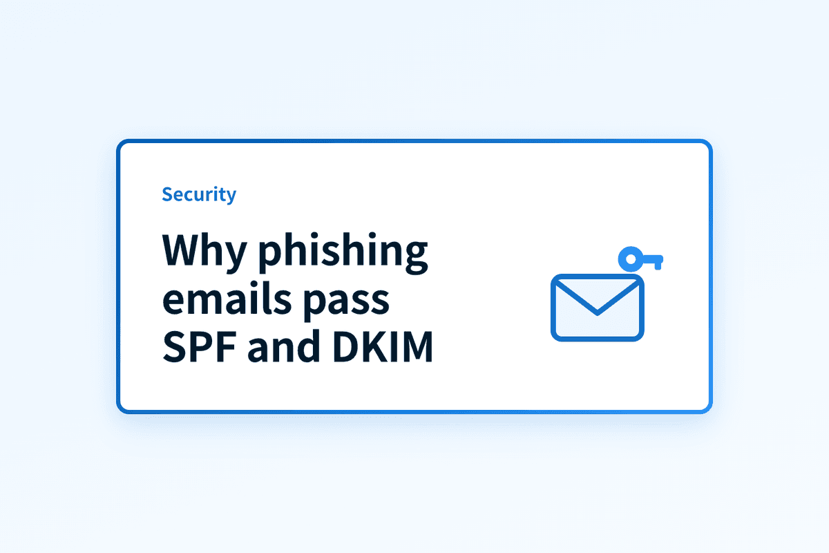 Why do phishing emails pass SPF and DKIM checks?