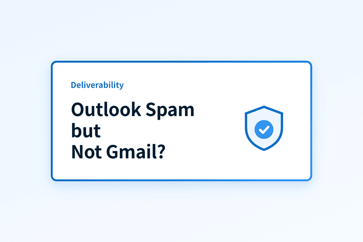 Why is my email going to spam in Outlook but not Gmail?