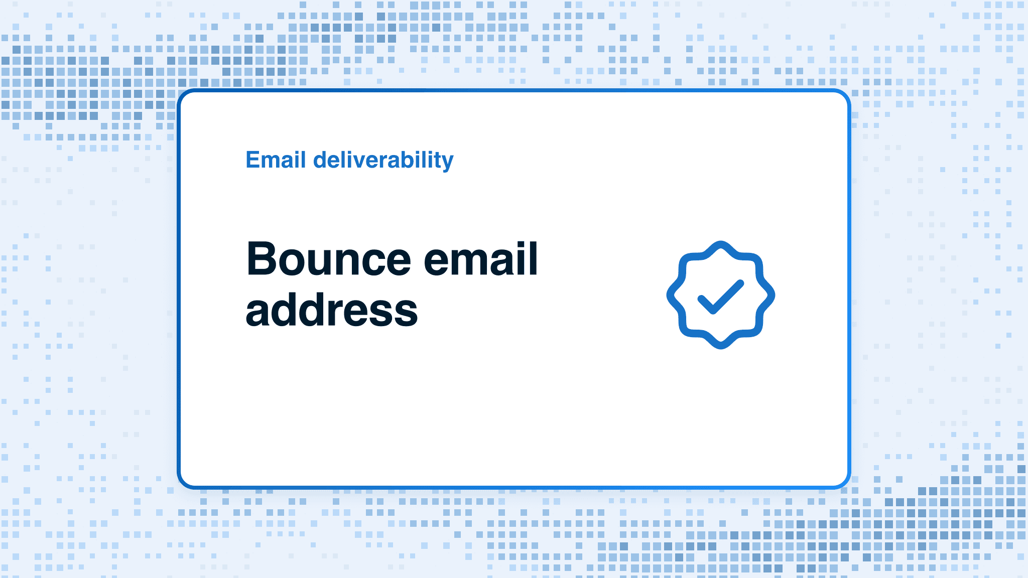 Bounce email address