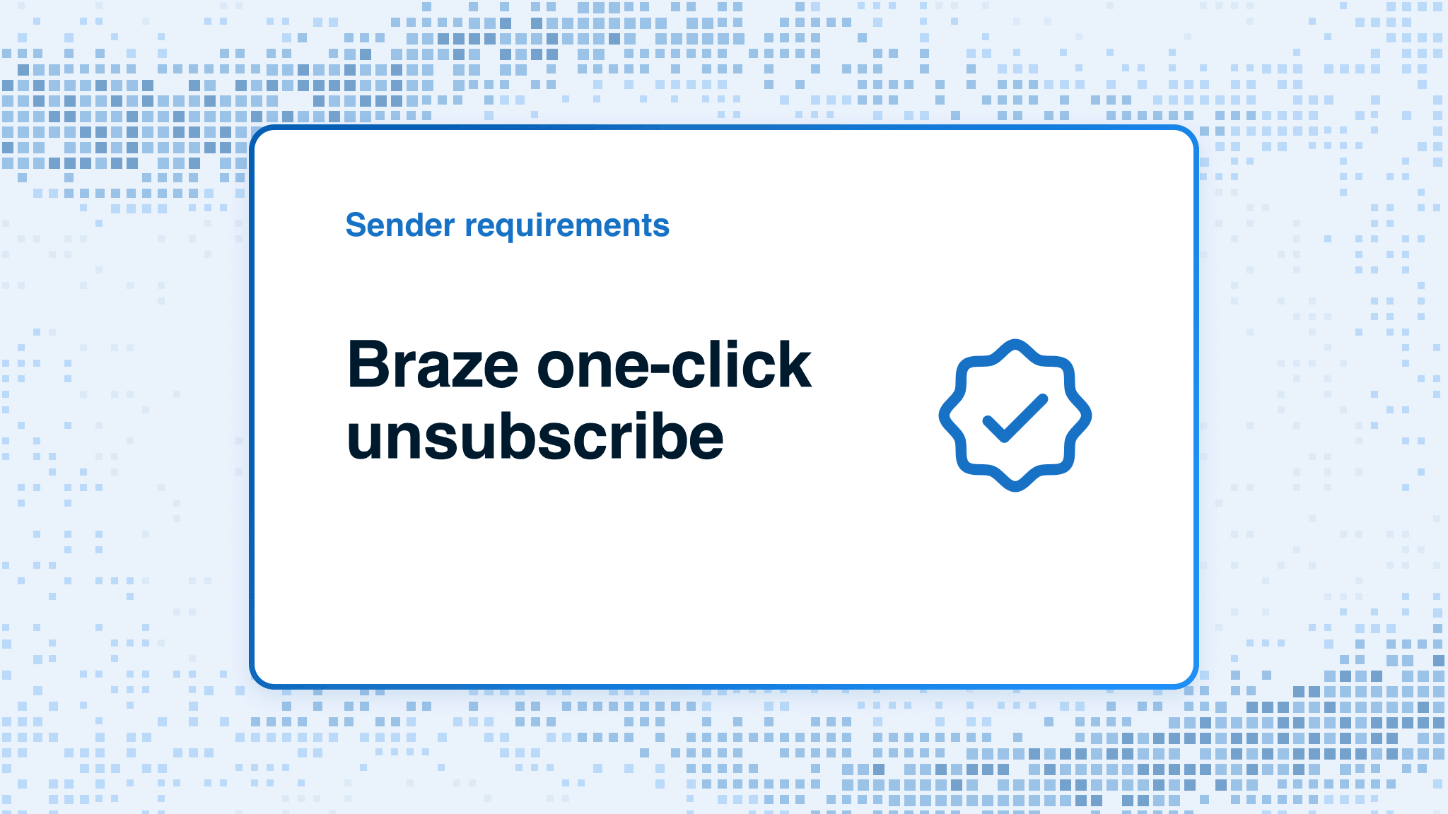 Braze one-click unsubscribe