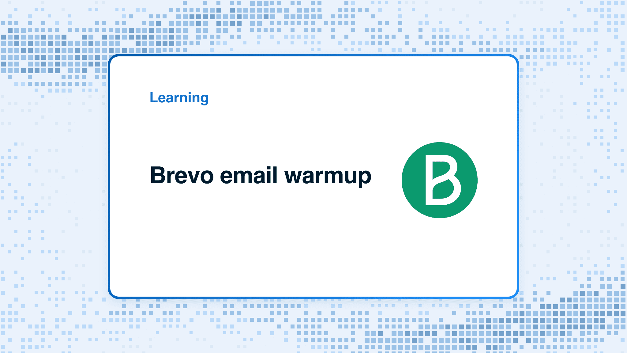 Brevo email warmup