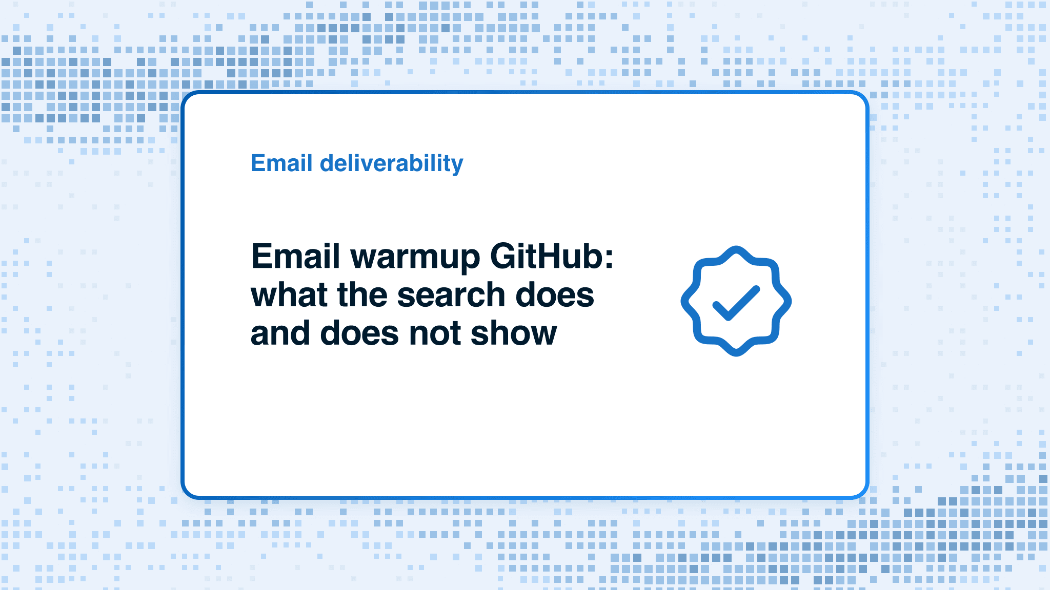 Email warmup GitHub: what the search does and does not show