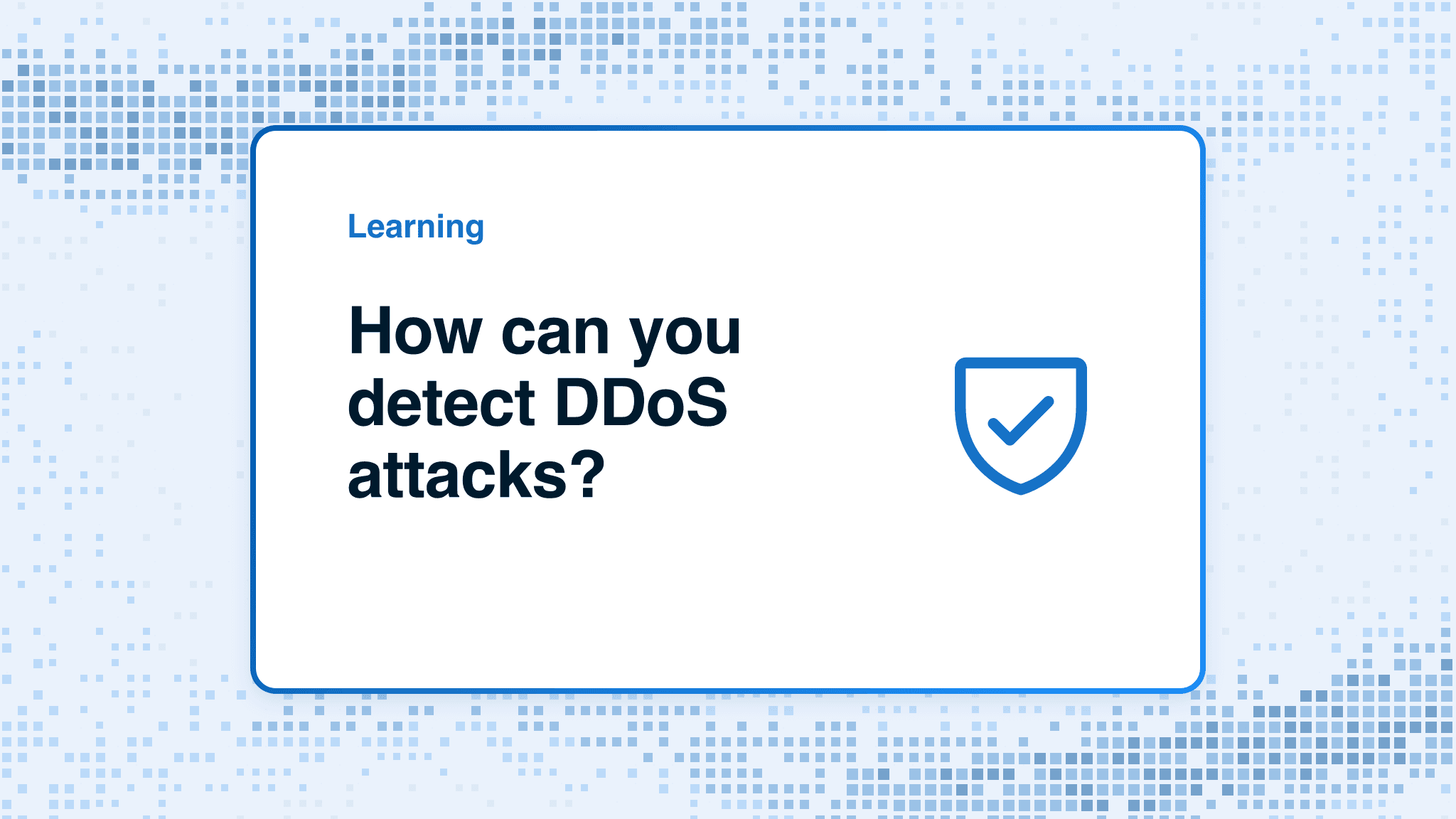 How can you detect DDoS attacks?