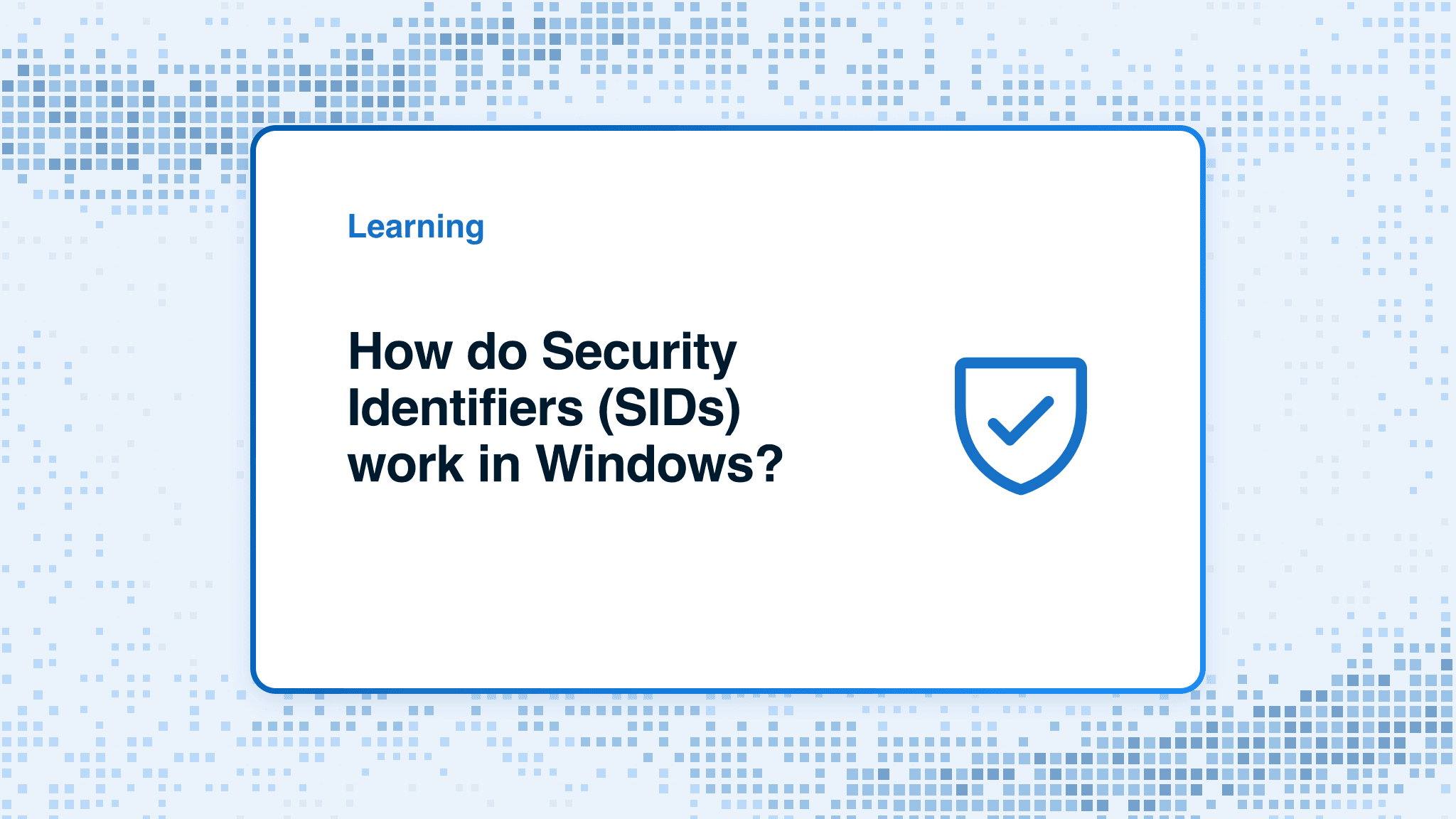 How do Security Identifiers (SIDs) work in Windows?