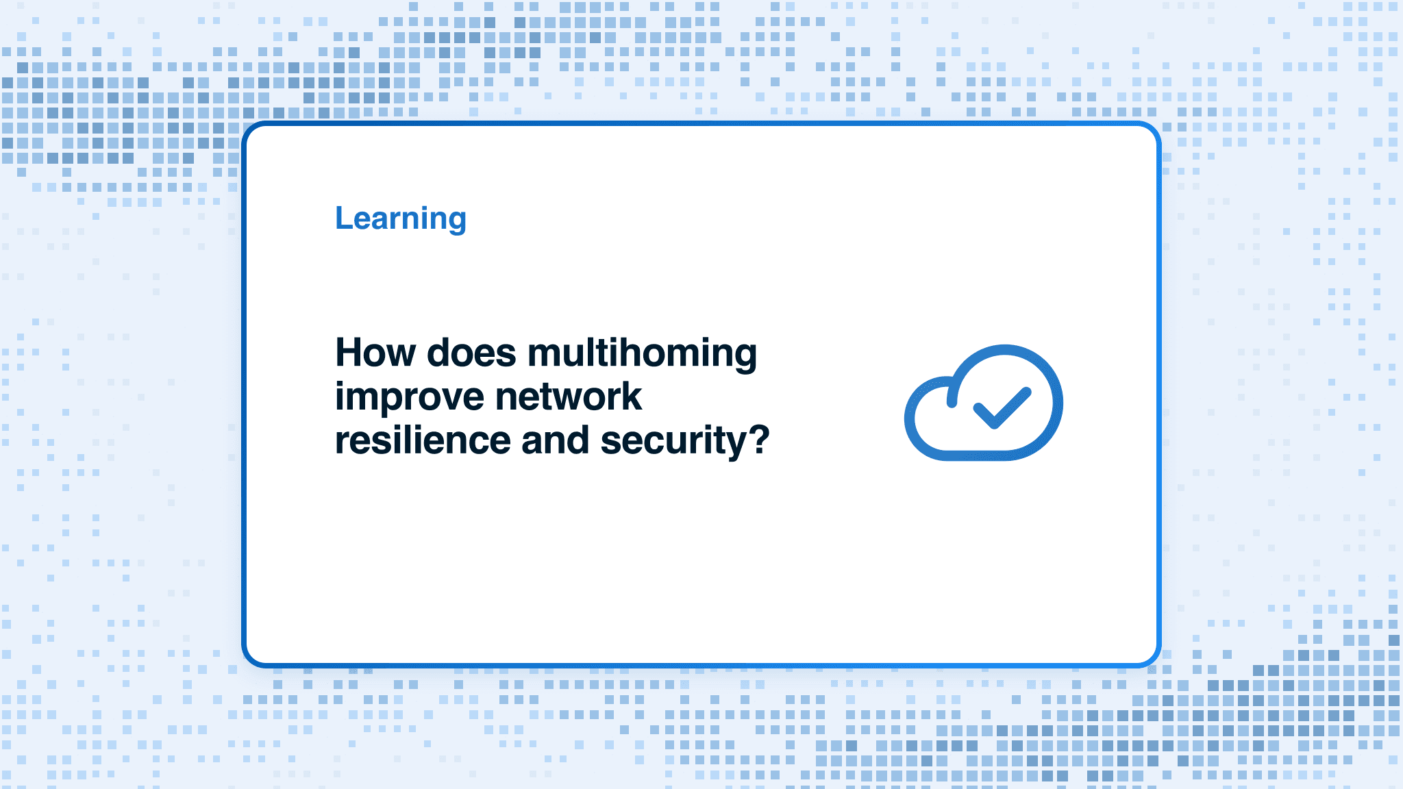 How does multihoming improve network resilience and security?
