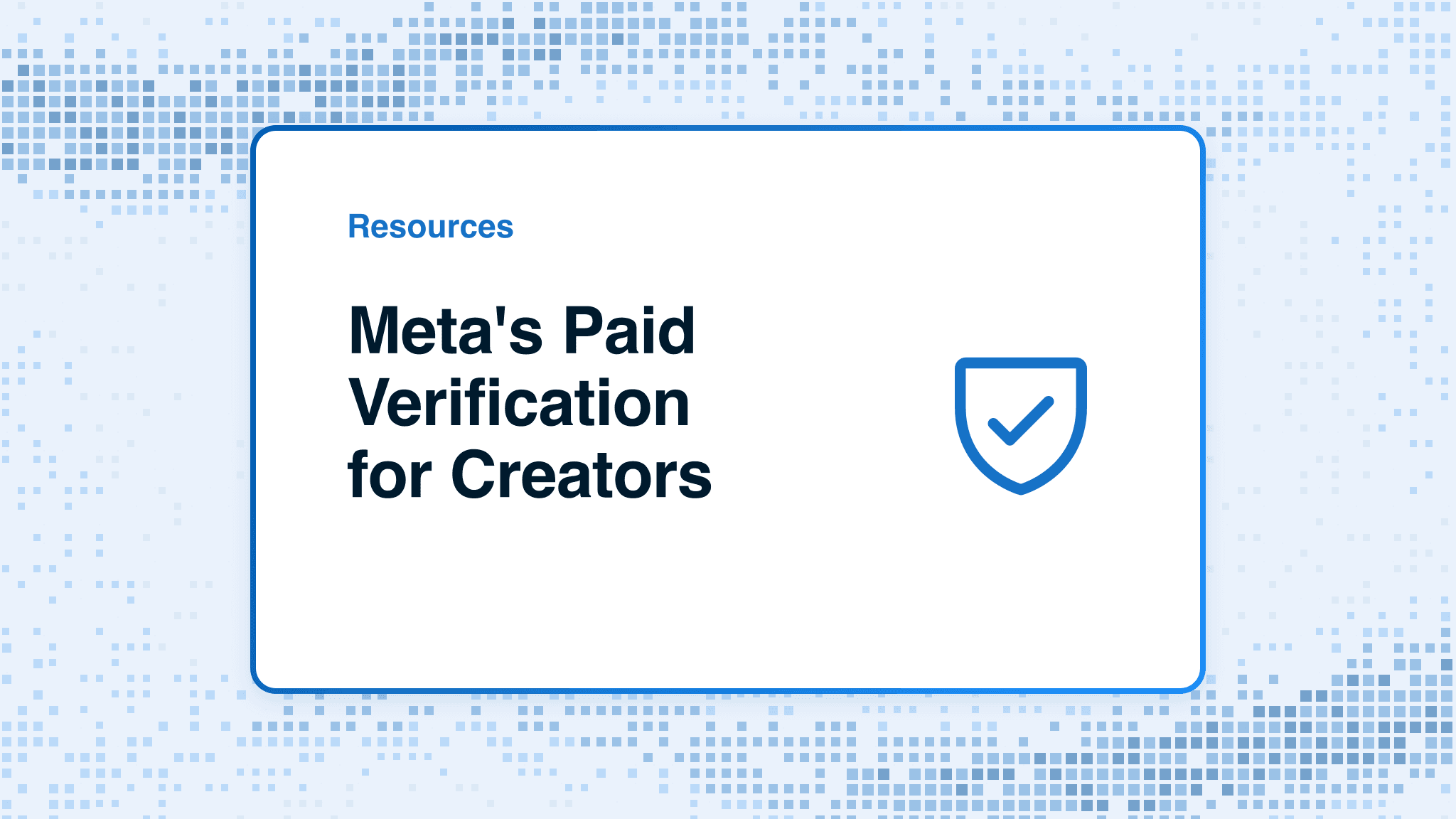 Meta's Paid Verification for Creators