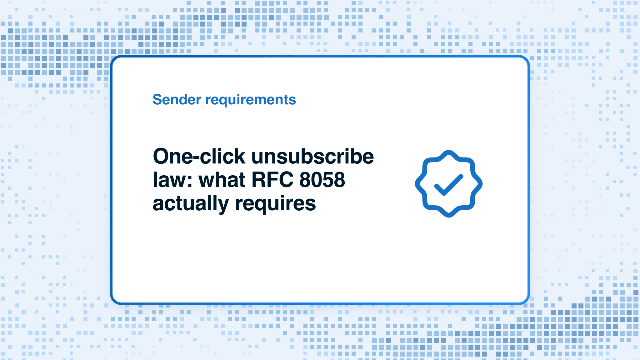 One-click unsubscribe law: what RFC 8058 actually requires