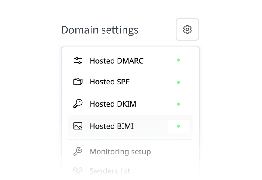 Palisade domain settings with Hosted SPF enabled