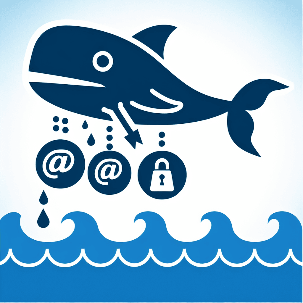 Whaling phishing illustration