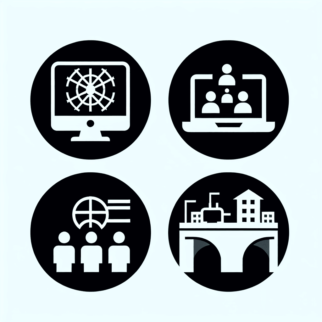 Illustration of cyberwarfare impact