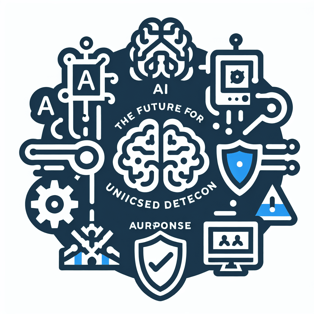 AI-driven cybersecurity illustration