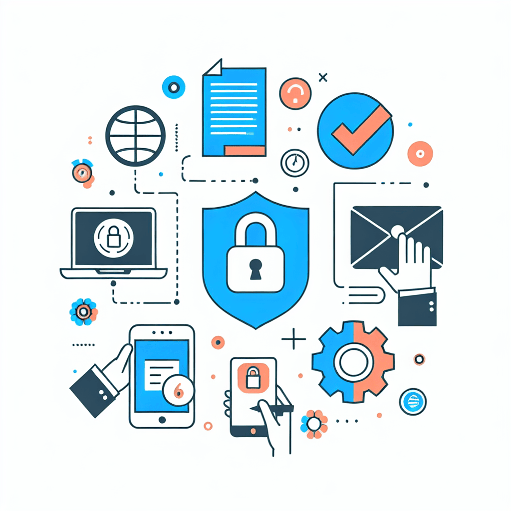 Small business cybersecurity illustration