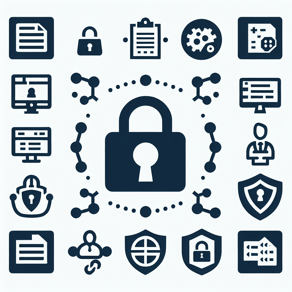 Data encryption illustration