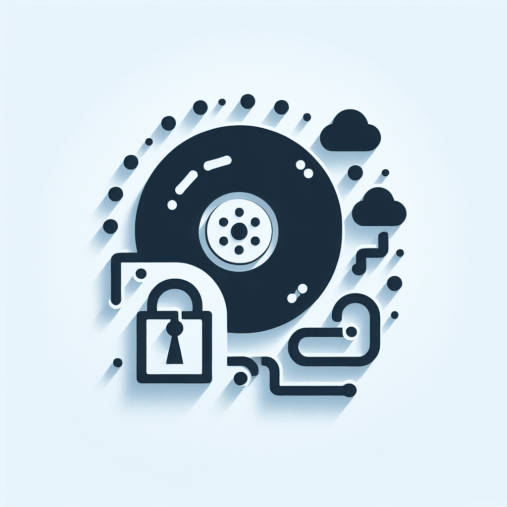 Full disk encryption illustration