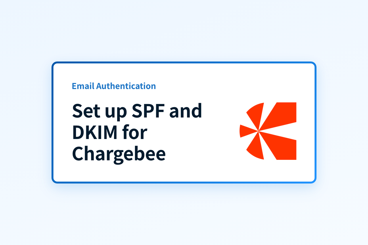 Set up SPF and DKIM for Chargebee